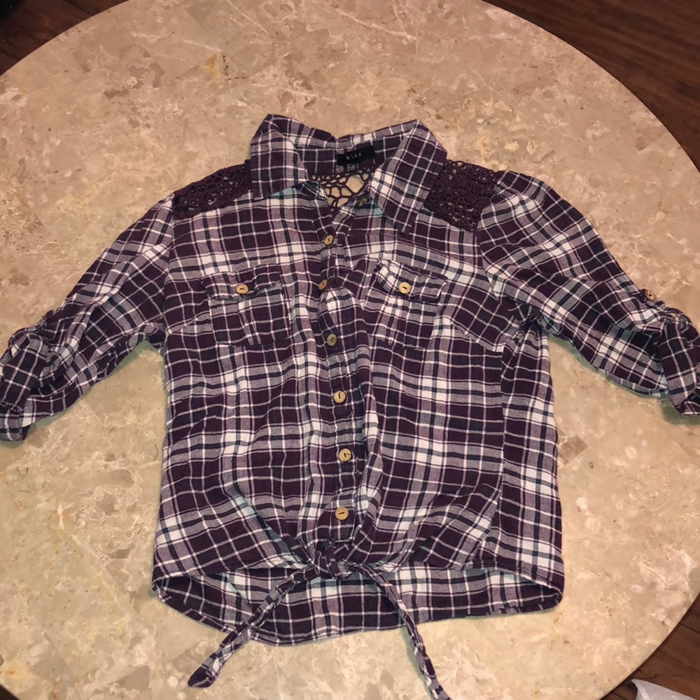 Tie up flannel
